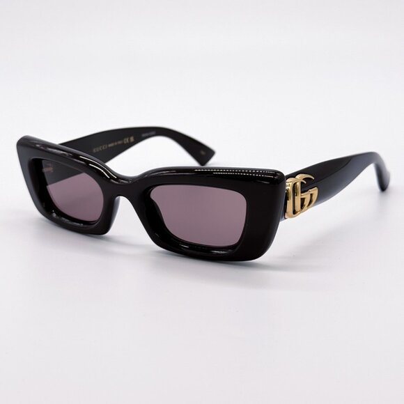 NEW GUCCI GG1827S 004 SHINY BROWN/VIOLET WOMEN SUNGLASSES GUCCI - Picture 3 of 14